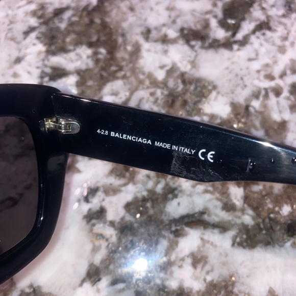 Balenciaga Black Oversized Sunglasses main image 3